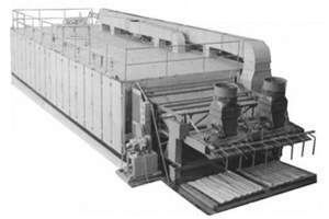 Roller drier SRG-25 for veneer of drying with flue gases heating
